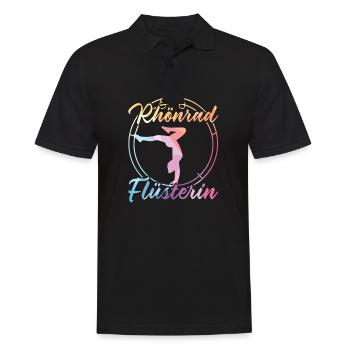 Rhönrad Flüsterin Rhönradturnen Kinder Röhnrad - Männer Poloshirt - Schwarz - Vorne - Kai (181cm)