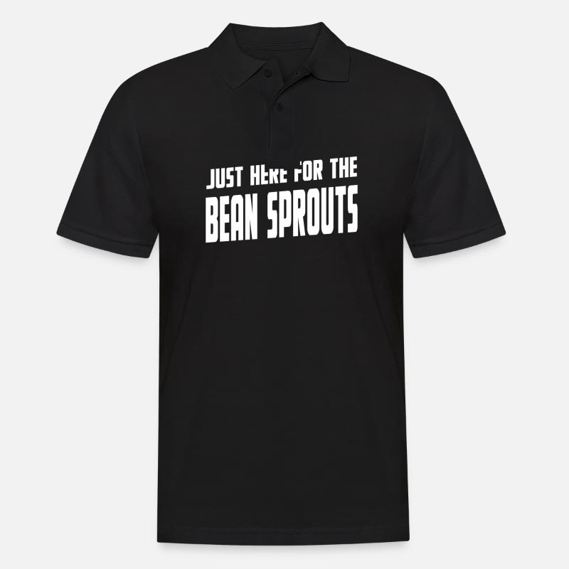 bean sprout - Männer Poloshirt - Schwarz