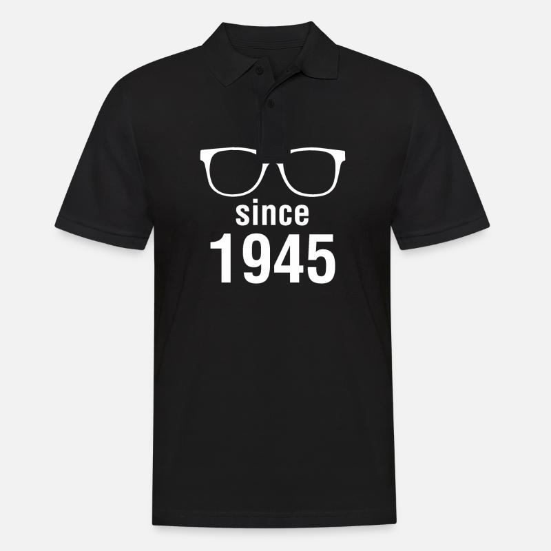 1945 - Männer Poloshirt - Schwarz