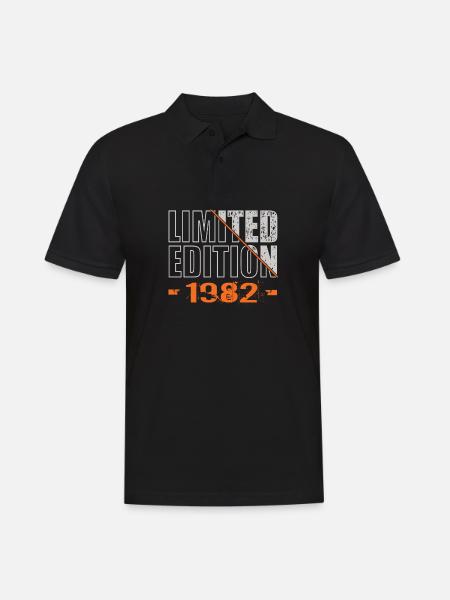 Limited Edition 1982 - Men's Polo Shirt - black