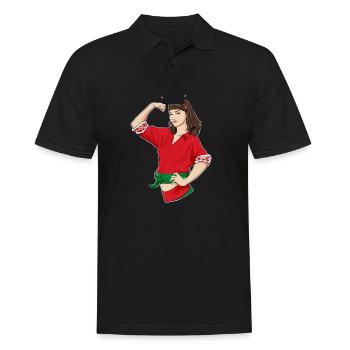Biélorussie Fille incassable I Biélorussie Héritage I - Polo Homme - noir - Devant - Kai (181cm)