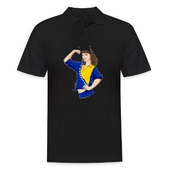 Fille bosniaque incassable I Bosnie-Herzégovine - Polo Homme - noir - Devant - Kai (181cm)