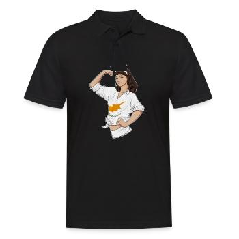 Cyprus Girl Unbreakable I Cyprus Heritage I - Männer Poloshirt - Schwarz - Vorne - Kai (181cm)