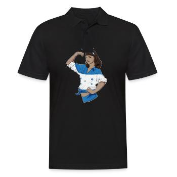 Hondurian Girl Unbreakable Hondurian Heritage - Polo Homme - noir - Devant - Kai (181cm)