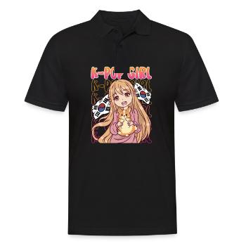 K-Pop Girl K-Drama Kpop - Männer Poloshirt - Schwarz - Vorne - Kai (181cm)