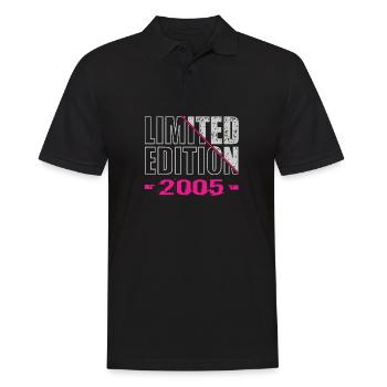 Limited Edition 2005 - Männer Poloshirt - Schwarz - Vorne - Kai (181cm)