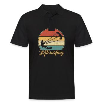 Kitesurf Kite Surf Kiteboard Planche à voile - Polo Homme - noir - Devant - Kai (181cm)