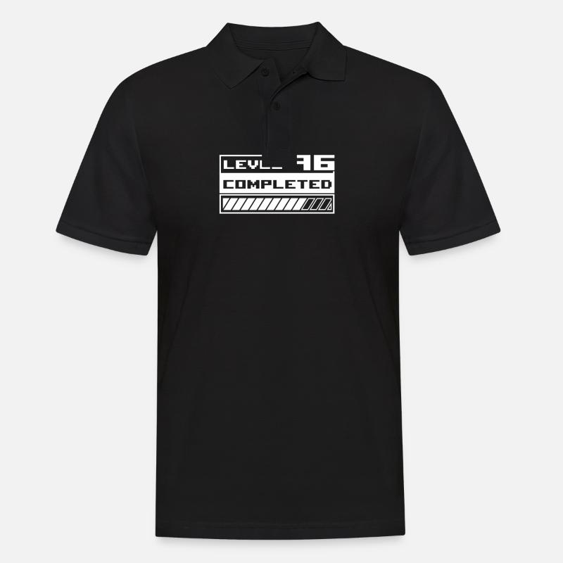 Level 96 - Männer Poloshirt - Schwarz
