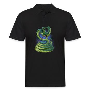 Mythologie égyptienne antique Divinité Apep - Polo Homme - noir - Devant - Kai (181cm)