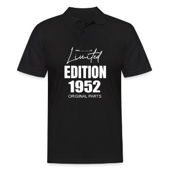 Limited Edition 1952 - Männer Poloshirt - Schwarz - Vorne - Kai (181cm)