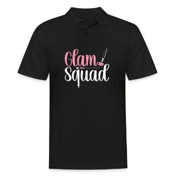 Glam Squad Funny Makeup Cheer - Männer Poloshirt - Schwarz - Vorne - Kai (181cm)