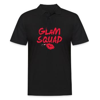 Glam Squad Funny Makeup Cheer - Männer Poloshirt - Schwarz - Vorne - Kai (181cm)