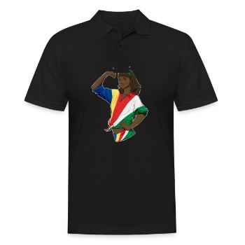Seychelles Girl Unbreakable I Heritage Seychelles - Polo Homme - noir - Devant - Kai (181cm)