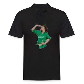 Fille arabe incassable I Héritage arabe I Saoudien - Polo Homme - noir - Devant - Kai (181cm)