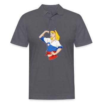 Slovenian Girl Unbreakable Slovenian Heritage - Männer Poloshirt - Anthrazit - Vorne - Nico (186cm)
