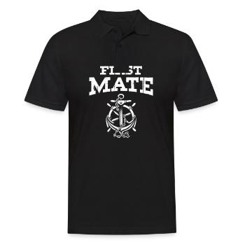 First Mate - Ocean Sea Sailor - Men's Polo Shirt - black - Front - Kai (181cm)