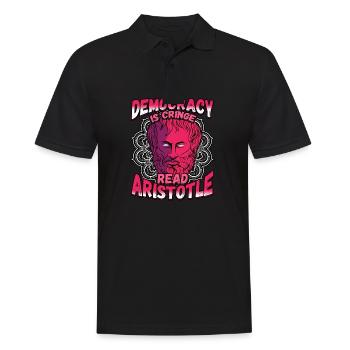 Greek Mythology Design for a Greek Philosophers - Männer Poloshirt - Schwarz - Vorne - Kai (181cm)