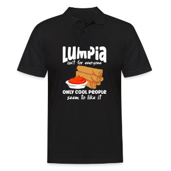 Lumpia Isn't For Everyone - Men's Polo Shirt - black - Front - Kai (181cm)