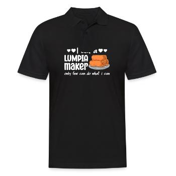 Je suis un fabricant de lumpia - Polo Homme - noir - Devant - Kai (181cm)