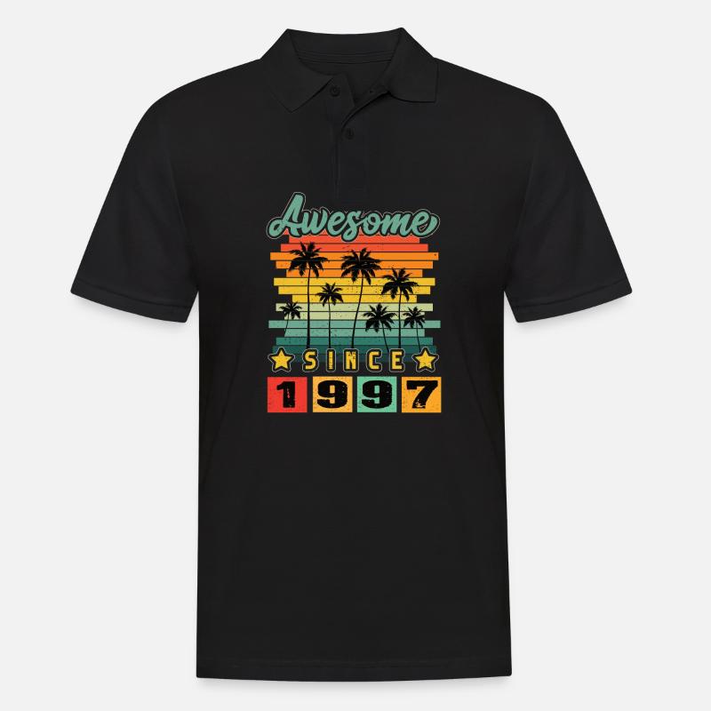Awesome Since 1997 - Männer Poloshirt - Schwarz