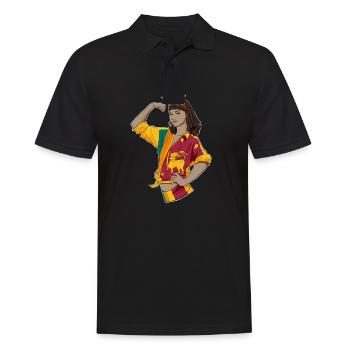 Sri Lanka Girl Unbreakable Sri Lanka Heritage Sri - Männer Poloshirt - Schwarz - Vorne - Kai (181cm)