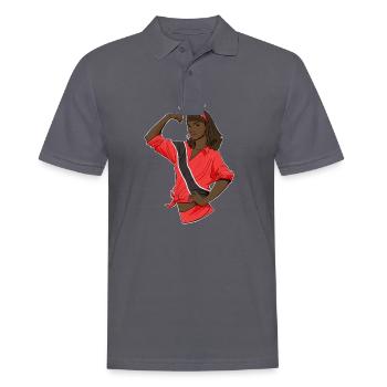 Caribean Girl Unbreakable Heritage Trinidad et - Polo Homme - charbon - Devant - Nico (186cm)