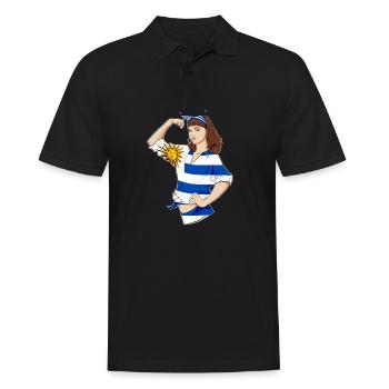 Uruguay Girl Unbreakable I Uruguay Héritage I - Polo Homme - noir - Devant - Kai (181cm)