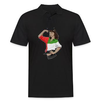Arab Girl Unbreakable I Heritage United Arab - Männer Poloshirt - Schwarz - Vorne - Kai (181cm)