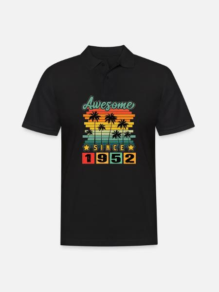 Awesome Since 1952 - Men's Polo Shirt - black