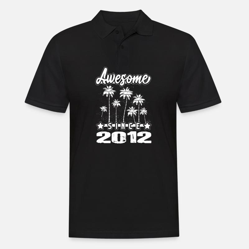 Awesome Since 2012 - Men's Polo Shirt - black