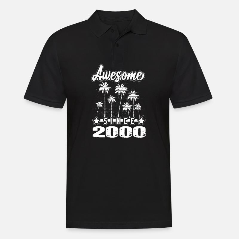 Awesome Since 2000 - Men's Polo Shirt - black