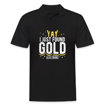Gold Flooding Gold Mining - Men's Polo Shirt - black - Front - Kai (181cm)