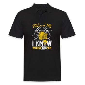 Gold Flooding Gold Mining - Men's Polo Shirt - black - Front - Kai (181cm)
