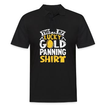 Gold Flooding Gold Mining - Men's Polo Shirt - black - Front - Kai (181cm)