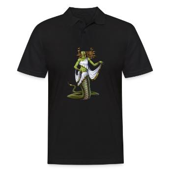 Ancient Greek Goddess Medusa - Men's Polo Shirt - black - Front - Kai (181cm)