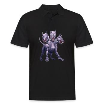 Three Headed Dog Cerberus - Men's Polo Shirt - black - Front - Kai (181cm)