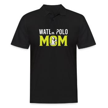 Watersport - Water Polo Mom - Männer Poloshirt - Schwarz - Vorne - Kai (181cm)