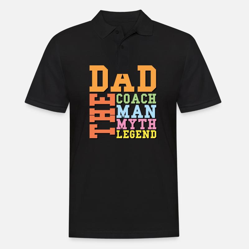 Soccer Daddy - Männer Poloshirt - Schwarz