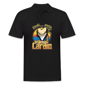 Conception de collecteur de dents fossiles pour un fossile de requin - Polo Homme - noir - Devant - Kai (181cm)