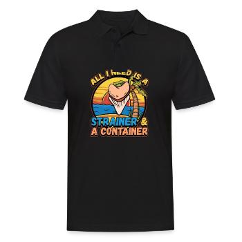 Conception de collecteur de dents fossiles pour un fossile de requin - Polo Homme - noir - Devant - Kai (181cm)