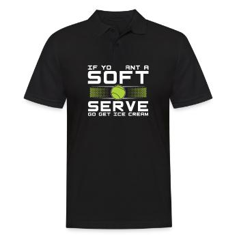 Funny If You Want A Soft Serve Go Get Ice Cream - Polo Homme - noir - Devant - Kai (181cm)