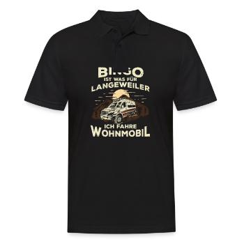 Bingo ist was für Langeweiler - Männer Poloshirt - Schwarz - Vorne - Kai (181cm)