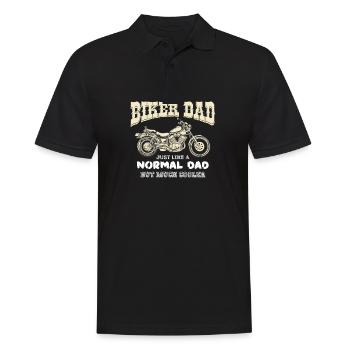 I'm A Biker Dad Just Like A Normal Dad But Cooler - Men's Polo Shirt - black - Front - Kai (181cm)
