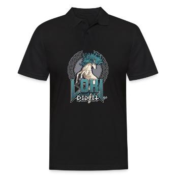 Norse Viking Mythology Design for Viking Warriors - Männer Poloshirt - Schwarz - Vorne - Kai (181cm)