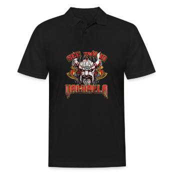Norse Viking Mythology Design for Viking Warriors - Men's Polo Shirt - black - Front - Kai (181cm)