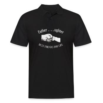 Father And Daughter Best Friends For Life - Polo Homme - noir - Devant - Kai (181cm)