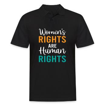 Women's Rights Are Human Rights - Feminism - Men's Polo Shirt - black - Front - Kai (181cm)