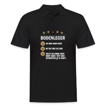 Paragraph Bodenleger - Männer Poloshirt - Schwarz - Vorne - Kai (181cm)