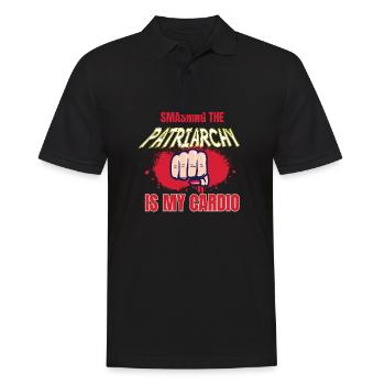Frauen Gleichberchtigung Design und Feminist - Männer Poloshirt - Schwarz - Vorne - Kai (181cm)
