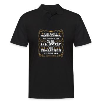Zimmerer - Männer Poloshirt - Schwarz - Vorne - Kai (181cm)